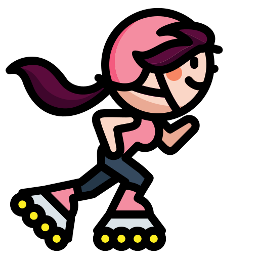 a female speed skater
