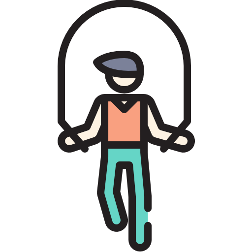 cool man jumping rope
